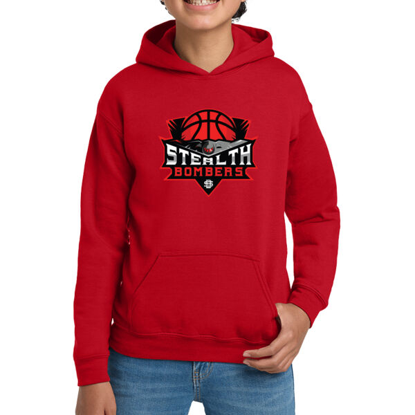 Stealth Bombers Basketball Youth Heavy Blend Hooded Sweatshirt Thumbnail