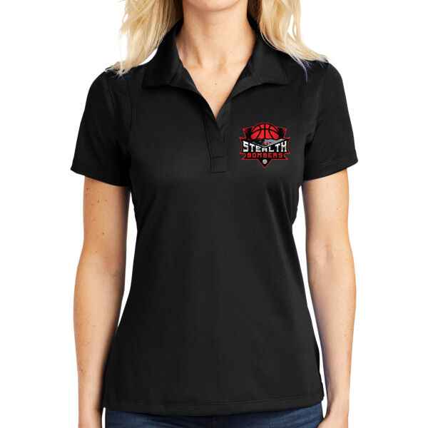 Stealth Bombers Basketball Ladies Micropique Sport Wick Polo Thumbnail