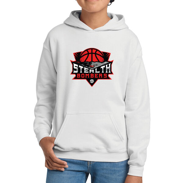 Stealth Bombers Basketball Youth Heavy Blend Hooded Sweatshirt Thumbnail